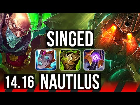 SINGED vs NAUTILUS (TOP) | Rank 3 Singed, 2500+ games | EUW Grandmaster | 14.16