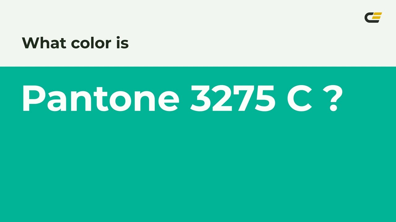 What color is Pantone 3275 C  ? #00b398 hex color - Green color - Cool color 00b398