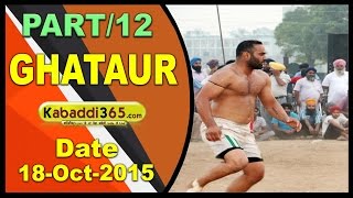 (1) Ghataur (Mohali) Kabaddi Tournament 18 Oct 2015