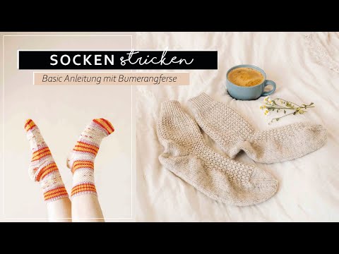 Socken Stricken von Anfang bis Ende | So stricke ich Socken mit Bumerangferse