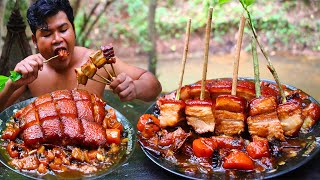 5 pounds of Pork Braised Summer Food give yourself a heat - Pig eating pork stew a good meal