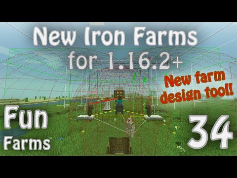 gnembon - Iron Farm Changes, new Farm Design App, and a new 9000/hr Farm for Minecraft 1.16.2 [Fun Farms 34]