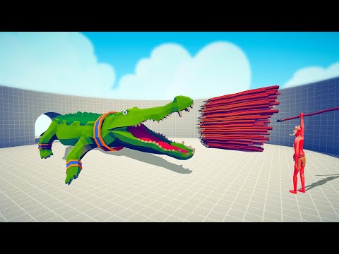 GIANT CROCODILE vs EVERY GOD - Totally Accurate Battle Simulator TABS