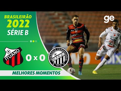 Gols e lances de Ituano x Operário