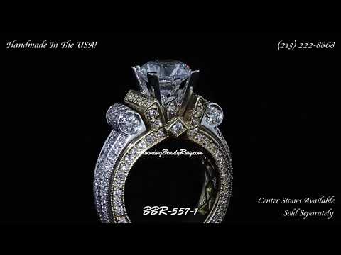 2.85 ctw Diamond Engagement Ring By Blooming Beauty Rings BBR-557-1
