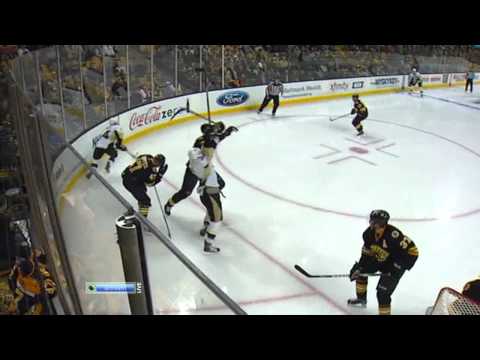 Chara stick in the face Kampfer (Bruins & Penguins),NHL,15/01/2011