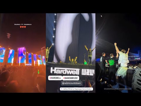 THIS IS HOW THE HARDWELL B2B W&W NEON COUNTDOWN SET 2025 WAS LIVED (HAPPY NEW YEAR 2026)