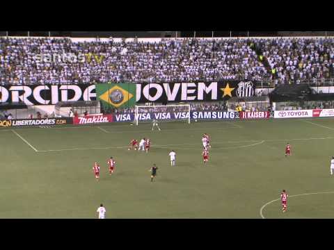 Veja os gols do Peixe contra o Internacional pela Libertadores 2012