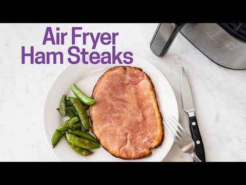 Air Fryer Ham Steaks