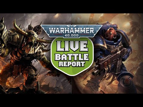 Orks vs Black Templars Warhammer 40k Live Battle Report