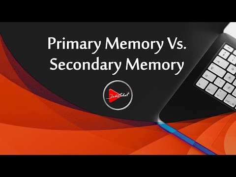 Primary Memory vs. Secondary Memory