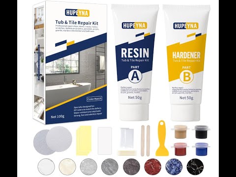 How to use: Tub, Tile and Shower Repair Kit (Color Match), Porcelain Repair Kit, Bathtub Repair Kit