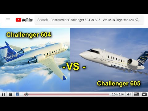 Bombardier Challenger 604 vs 605 - Which One is Right for You - by Randy Bable of Runway 10 Aero