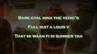 Mavado  Weed &amp; Hennessy (lyrics on screen)