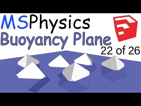 MSPhysics Plugin for SketchUp | Create Buoyancy Plane | 22 of 26