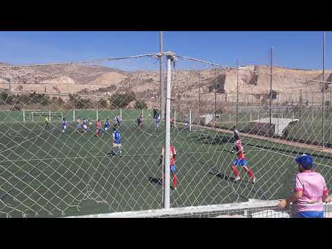 Gol del Poli Almeria (3-10-21) 1-0 Golazo a balón parado Corner.
