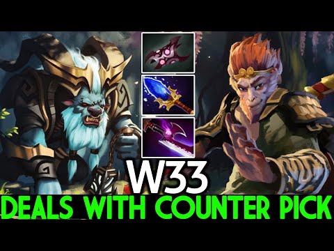 W33 [Spirit Breaker] Pro Deals with Counter Pick Aggressive Plays Dota 2