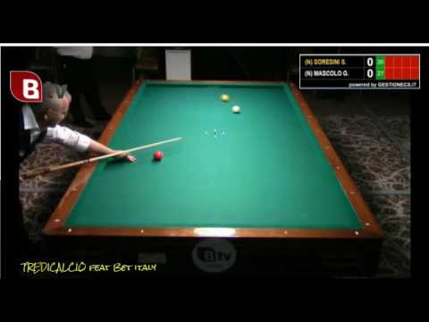 MASCOLO vs SORESINI - 6^PROVA BILIARDO BTP 2016 VARESE