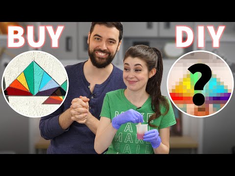 BUY vs DIY - Recreating Stained Glass with RESIN?