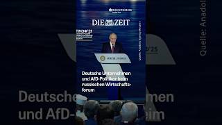 AfD-Politiker und deutsche Unternehmer besuchen Putins Wirtschaftsforu