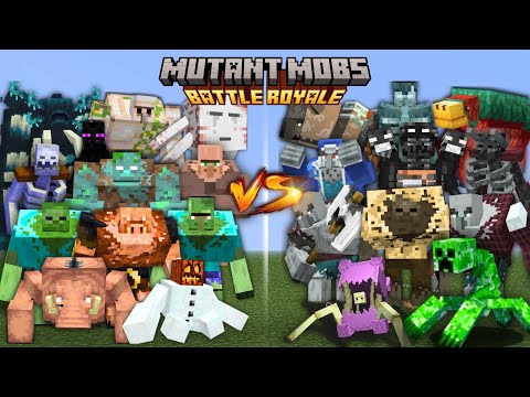 ALL MUTANT MOBS BATTLE ROYALE in Minecraft Mob Battle