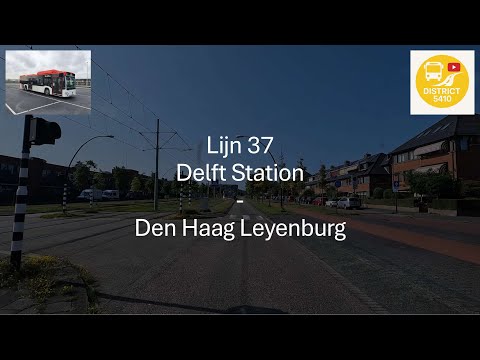 Lijn 37 Delft Station -  Den Haag Leyenburg | 2025