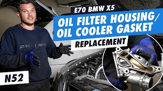 2007-2010 BMW X5 E70 Oil Filter Housing Gasket Replacement N52 (3.0i, 3.0si, xdrive30i)