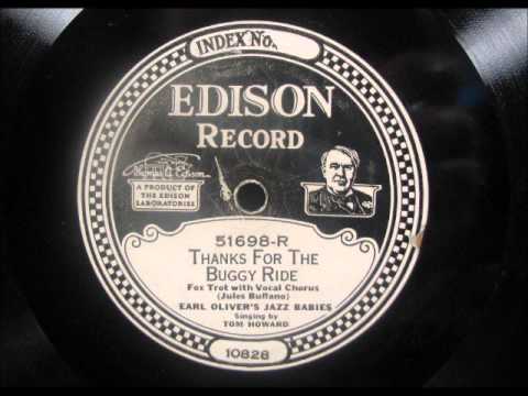 THANKS FOR THE BUGGY RIDE by Earl Oliver's Jazz Babies 1926 DD51698