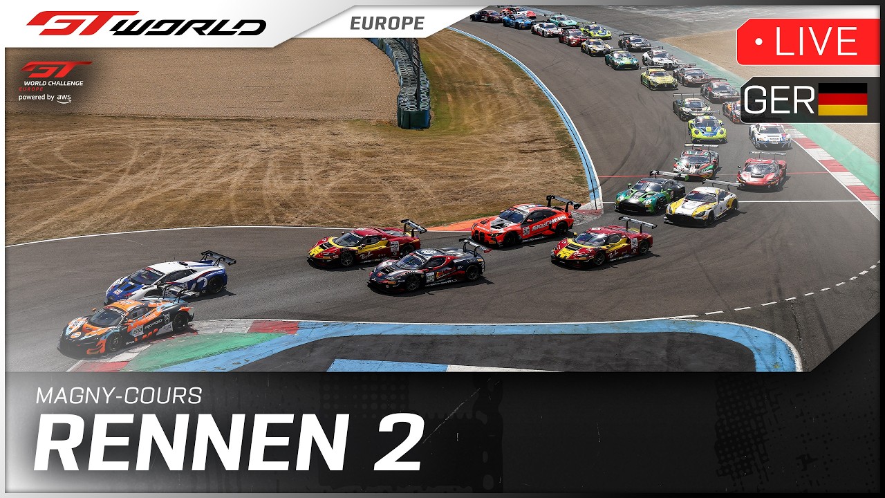 LIVE | Rennen 2 | Magny-Cours | GT World Challenge powered by AWS 2026 (Deutsch)