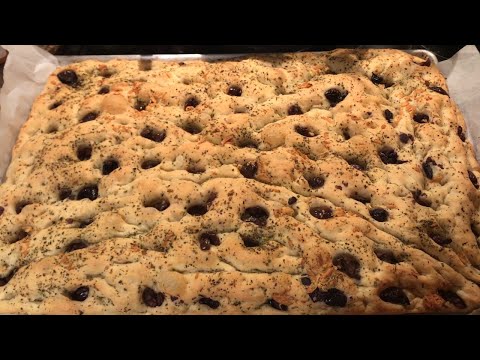 In The Oven Homemade Olive Bread Real Food Or No Food #Baking #Tradition #Diet Video