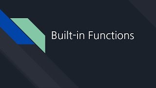 데이터베이스 36. Built-in Functions