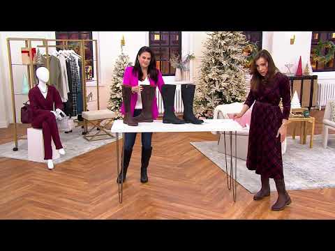 Clarks Leather Tall-Shaft Boot - Aspra Hi on QVC