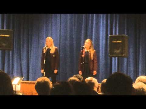 Duet By School Girls At Concert
