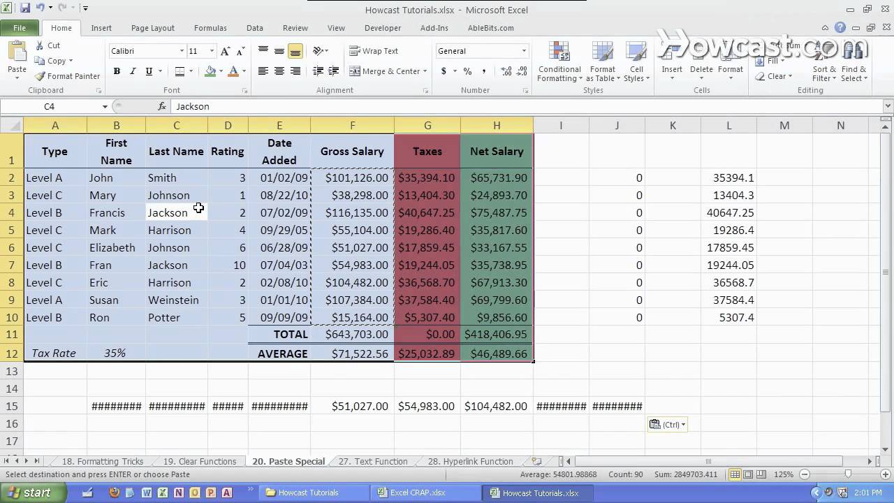How to Use Paste Special | Microsoft Excel