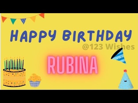 Happy Birthday Rubina