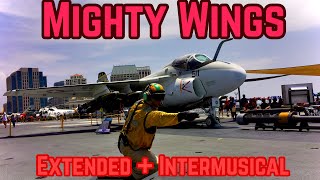 Mighty Wings - Cheap Trick - HD F14 Tomcat Footage - Extended Lyrics + Intermusical