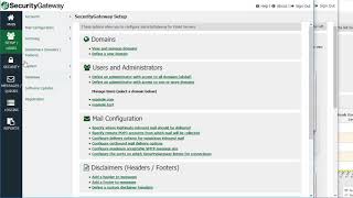 Security Gateway for Email   Overview of Key Features for Global and Domain Administrators