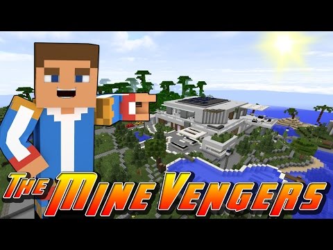Minecraft MineVengers -VISITING LITTLE DONNY'S VILLA w/ Little Donny & Donut the Dog
