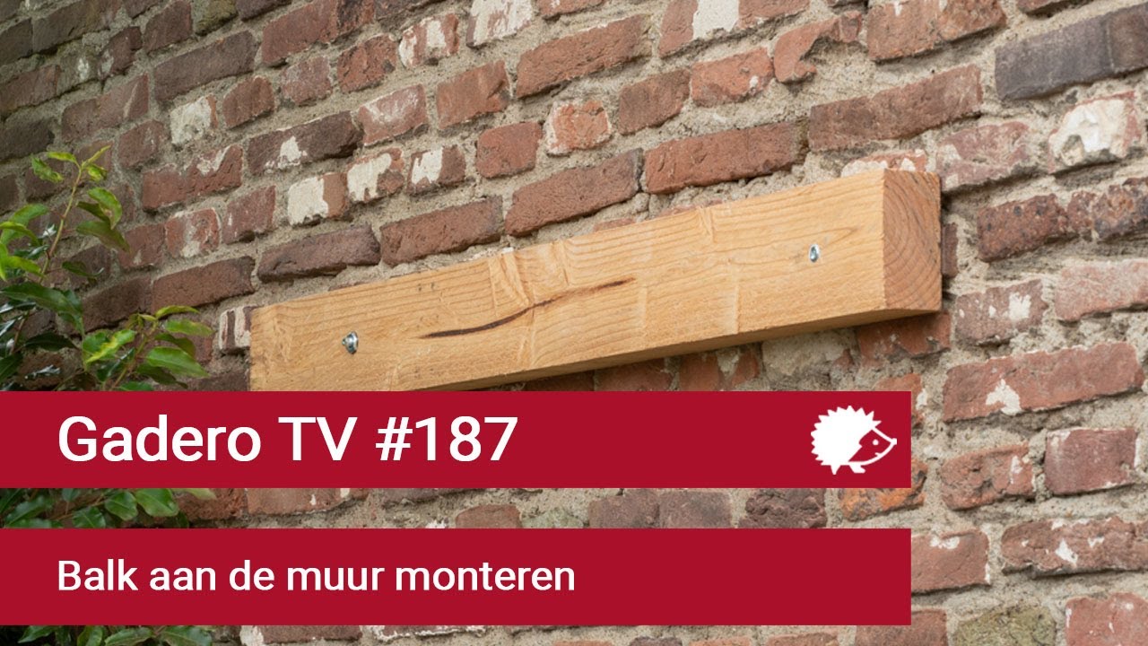 #187 Balk aan muur monteren