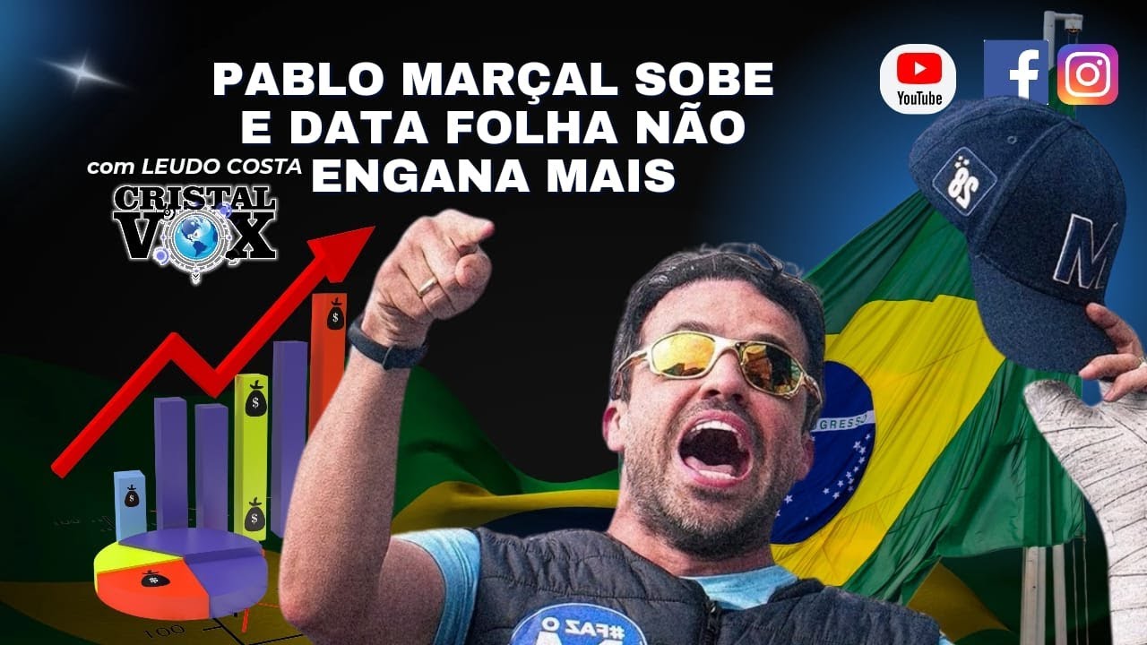 PABLO MARÇAL SOBE E DATA FOLHA NÃO  ENGANA MAIS