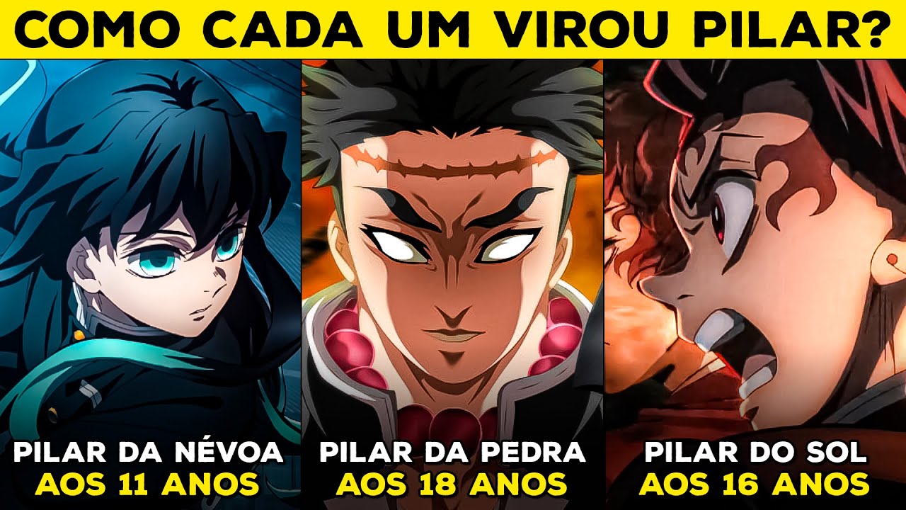 COMO CADA CAÇADOR SE TORNOU UM HASHIRA EM DEMON SLAYER? - O PASSADO DOS PILARES | KIMETSU NO YAIBA