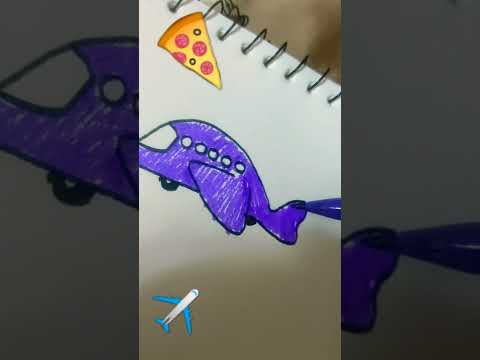Aeroplane ✈️🖍️#cocomelon #barbie #colours