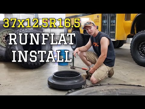 How To Install Hummer H1 Tire Runflats (Ratchet-Strap Edition)