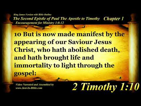 2 Timothy Chapter 1 - Bible Book #55 - The Holy Bible KJV Read Along Audio/Video/Text