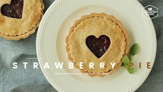사랑스러운💕 딸기 파이 만들기🍓 : Strawberry pie Recipe : ストロベリーパイ -Cookingtree쿠킹트리