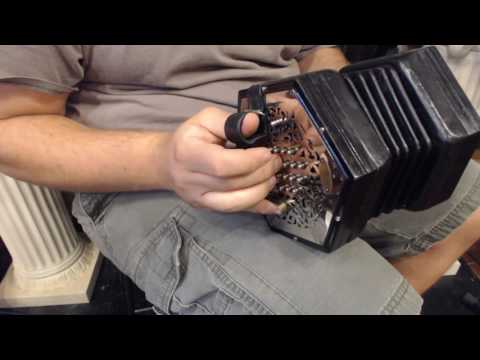 2279 - Black Chrome Wheatstone English Concertina M 48 $2495
