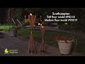Anywhere Fireplace Tall Southampton Teak Gel Fueled Outdoor Torch