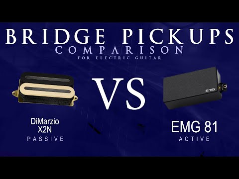 DiMarzio X2N vs EMG 81 - Bridge Guitar Pickup Comparison Tone Demo