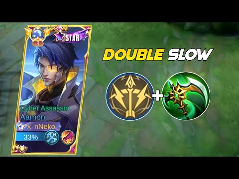 NO ONE CAN ESCAPE IN THIS 100% SLOW EFFECT COMBO! AAMON BEST BUILD AND EMBLEM