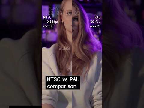 NTSC vs PAL comparison. #colors #davinciresolve #film #slog3 #comparison